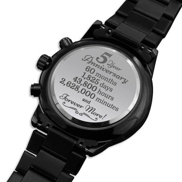 5 Year Anniversary Black Watch - Love You This Much